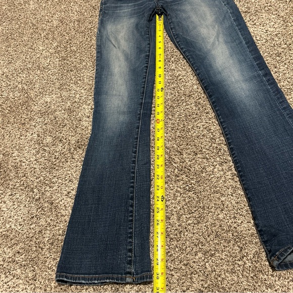American Eagle Super Stretch Women LowriseBootcut Jeans Size 2 Medium Faded Wash - Picture 8 of 13
